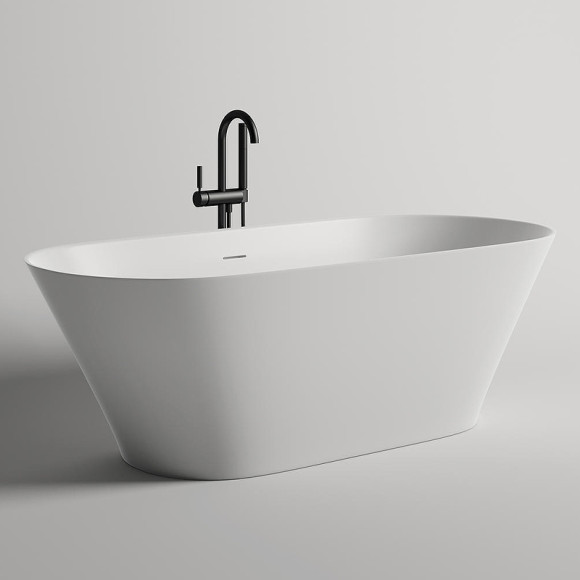 Ванна из искусственного камня Salini Mona 180х80 102921M Белая матовая Ванна из искусственного камня Salini Mona 180х80 102921M Белая матовая