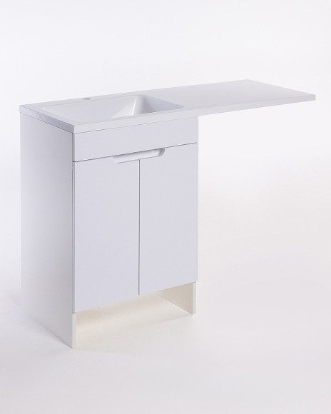 Тумба с раковиной Orange Sistema 120 L STD-120TUW+RAL Белая глянцевая Тумба с раковиной Orange Sistema 120 L STD-120TUW+RAL Белая глянцевая