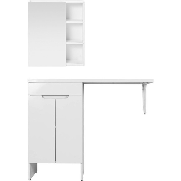 Тумба с раковиной Orange Sistema 120 L STD-120TUW+RAL Белая глянцевая Тумба с раковиной Orange Sistema 120 L STD-120TUW+RAL Белая глянцевая