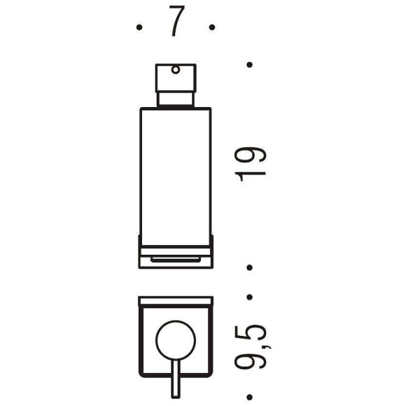 Дозатор для жидкого мыла Colombo Design Look B9316.NM-VAN Черный матовый Дозатор для жидкого мыла Colombo Design Look B9316.NM-VAN Черный матовый