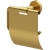 Держатель туалетной бумаги Whitecross Ergo gold brushed ER2262GLB с крышкой Брашированное золото