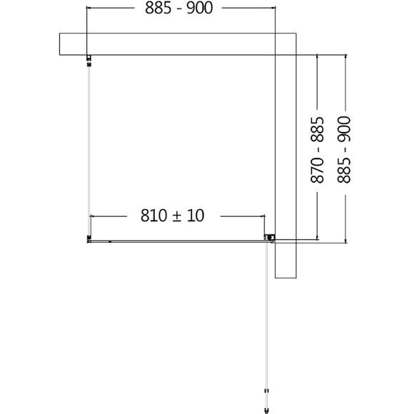 Душевой уголок AQUAme 90x90 R AQM5215-RH-9 профиль Черный матовый стекло прозрачное Душевой уголок AQUAme 90x90 R AQM5215-RH-9 профиль Черный матовый стекло прозрачное
