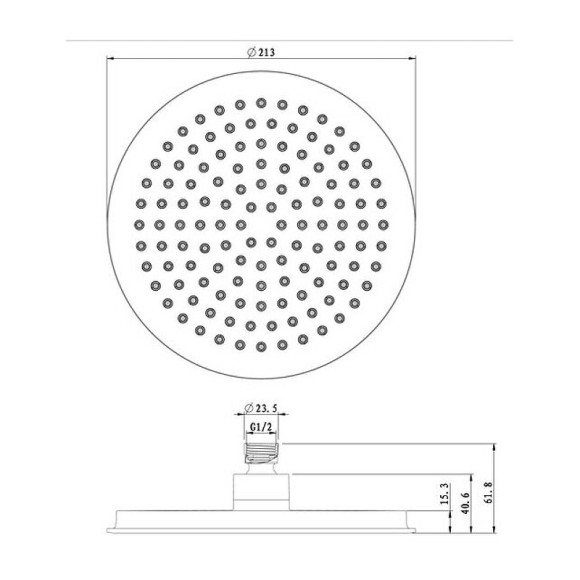 Верхний душ Caprigo Parts 99-503-crm Хром Верхний душ Caprigo Parts 99-503-crm Хром