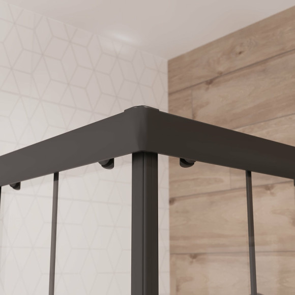 Душевой уголок Niagara Nova 100х100 NG-0100-14 профиль Черный стекло прозрачное Душевой уголок Niagara Nova 100х100 NG-0100-14 профиль Черный стекло прозрачное