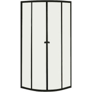 Душевой уголок Orange E01-100TB/G 100x100 профиль Черный стекло прозрачное