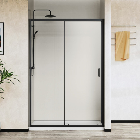 Душевая дверь Vincea City 120 VDS-5CT120CLB профиль Черный стекло прозрачное Душевая дверь Vincea City 120 VDS-5CT120CLB профиль Черный стекло прозрачное