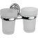 Стакан для зубных щеток Haiba HB1508 двойной Хром