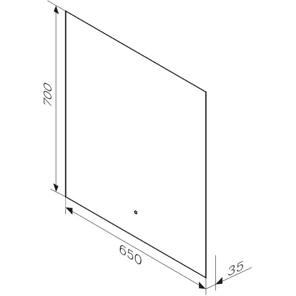 Зеркало AM.PM X-Joy 65 M85MOX10651S с подсветкой с ИК-сенсорным выключателем