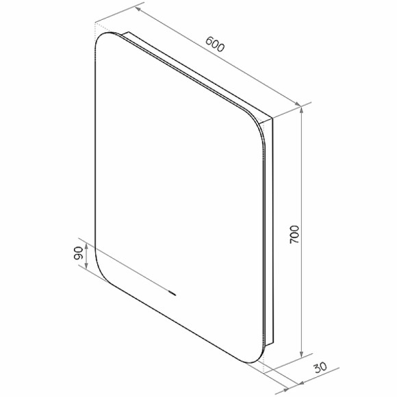 Зеркало Континент Burzhe 600х700 ЗЛП531 с подсветкой с бесконтактным выключателем Зеркало Континент Burzhe 600х700 ЗЛП531 с подсветкой с бесконтактным выключателем