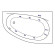 Акриловая ванна Excellent Kameleon 170x110 R WAEX.KMP17.LINE.CR с гидромассажем Акриловая ванна Excellent Kameleon 170x110 R WAEX.KMP17.LINE.CR с гидромассажем