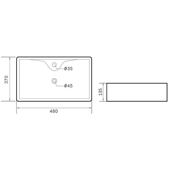 Раковина Orange 48 B01-475MB Черная матовая Раковина Orange 48 B01-475MB Черная матовая