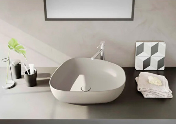 Раковина-чаша Vitra Outline Recycled 57 7991B066-0016 Матовый тауп