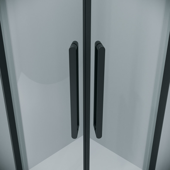 Душевой уголок Grossman Classic 100х100 301.K33.04.1010.21.00 профиль Черный матовый стекло прозрачное