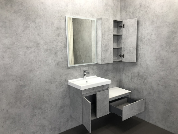 Тумба Comforty Осло 60 00-00000838 подвесная Бетон светлый Тумба Comforty Осло 60 00-00000838 подвесная Бетон светлый