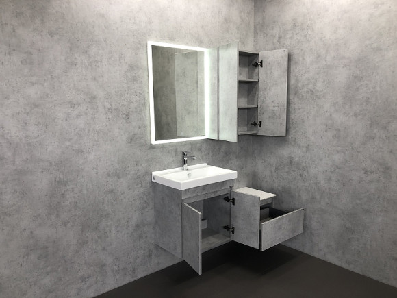 Тумба Comforty Осло 60 00-00000838 подвесная Бетон светлый Тумба Comforty Осло 60 00-00000838 подвесная Бетон светлый