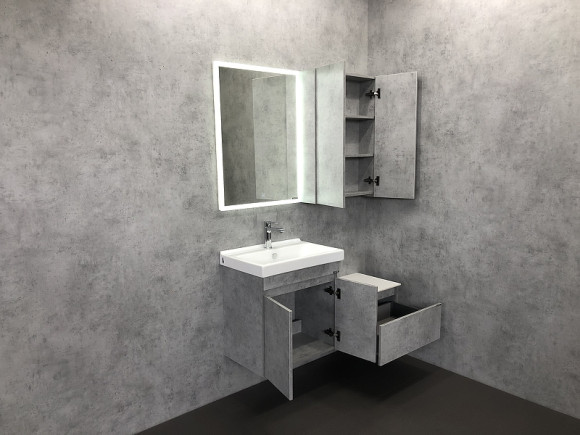 Тумба Comforty Осло 60 00-00000838 подвесная Бетон светлый Тумба Comforty Осло 60 00-00000838 подвесная Бетон светлый