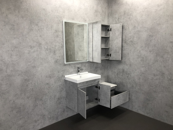 Тумба Comforty Осло 60 00-00000838 подвесная Бетон светлый Тумба Comforty Осло 60 00-00000838 подвесная Бетон светлый