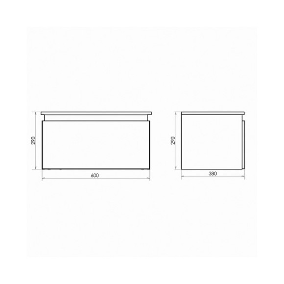 Тумба Comforty Осло 60 00-00000838 подвесная Бетон светлый Тумба Comforty Осло 60 00-00000838 подвесная Бетон светлый