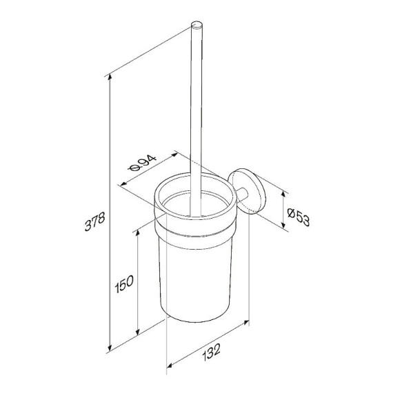 Ершик для унитаза AM.PM X-Joy A85A33322 Черный матовый Ершик для унитаза AM.PM X-Joy A85A33322 Черный матовый