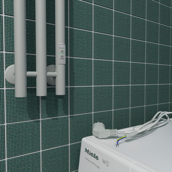 Электрический полотенцесушитель Маргроид Inaro 1200x120 Inaro3v-12012-1049-9016R правый Белый матовый