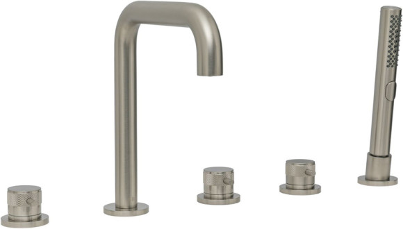 Смеситель на борт ванны Allen Brau Priority 5.31007-BN Брашированный никель Смеситель на борт ванны Allen Brau Priority 5.31007-BN Брашированный никель