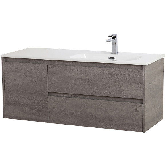 Тумба под раковину BelBagno Kraft 100 R KRAFT-1000-2C-1A-SO-CG-R подвесная Cemento Grigio Тумба под раковину BelBagno Kraft 100 R KRAFT-1000-2C-1A-SO-CG-R подвесная Cemento Grigio