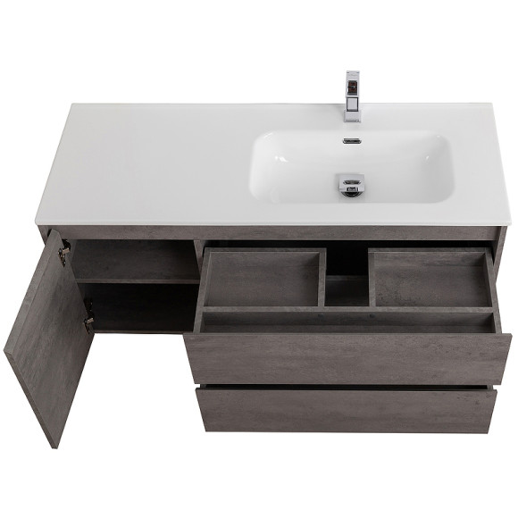 Тумба под раковину BelBagno Kraft 100 R KRAFT-1000-2C-1A-SO-CG-R подвесная Cemento Grigio Тумба под раковину BelBagno Kraft 100 R KRAFT-1000-2C-1A-SO-CG-R подвесная Cemento Grigio