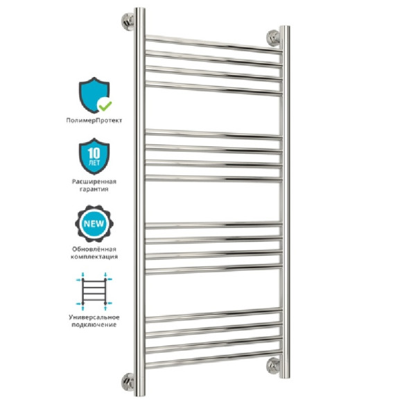 Водяной полотенцесушитель Сунержа Богема прямая 1000х500 Хром Водяной полотенцесушитель Сунержа Богема прямая 1000х500 Хром