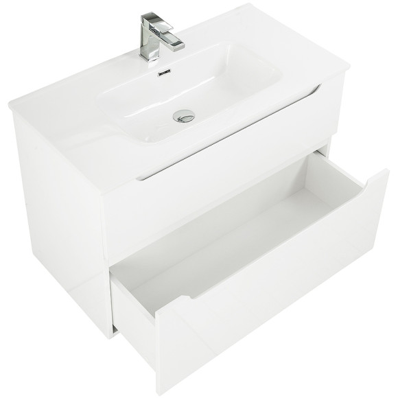 Тумба под раковину BelBagno Etna-H60 80 ETNA-H60-800-2C-SO-BL-P подвесная Bianco Lucido Тумба под раковину BelBagno Etna-H60 80 ETNA-H60-800-2C-SO-BL-P подвесная Bianco Lucido