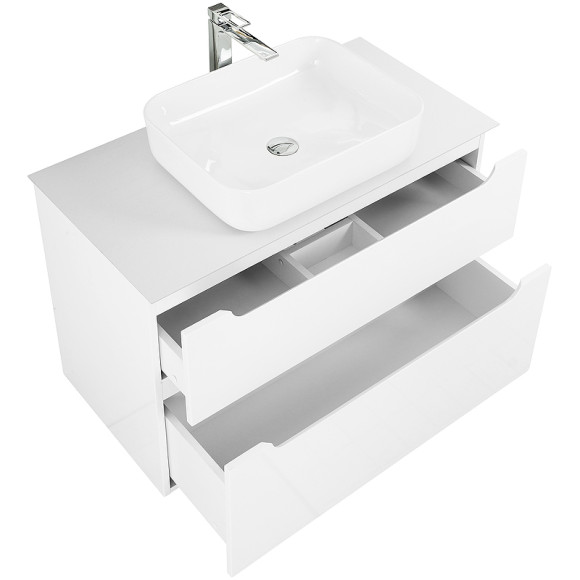 Тумба под раковину BelBagno Etna-H60 80 ETNA-H60-800-2C-SO-BL-P подвесная Bianco Lucido Тумба под раковину BelBagno Etna-H60 80 ETNA-H60-800-2C-SO-BL-P подвесная Bianco Lucido