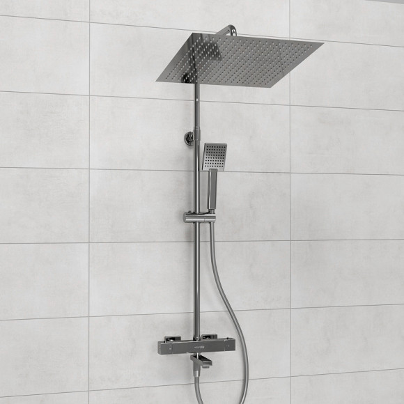 Душевая система WasserKRAFT A199.119.141.087.CH Thermo с термостатом Хром Душевая система WasserKRAFT A199.119.141.087.CH Thermo с термостатом Хром