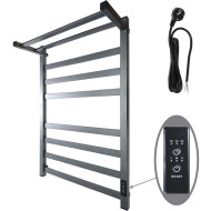 Электрический полотенцесушитель Маргроид 8110 профильный 800x500 8110-8050-5179-7024 с полкой Графитовый серый