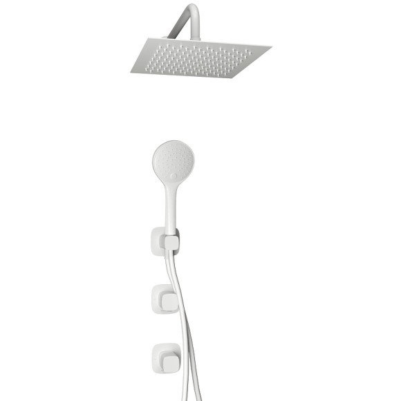 Душевая система WasserKRAFT Saale A9551.266.146.254.328.156.155 Белая матовая