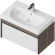Тумба под раковину Kerama Marazzi Modula 80 MO.80.1+1\AR подвесная Белая глянцевая Дерево