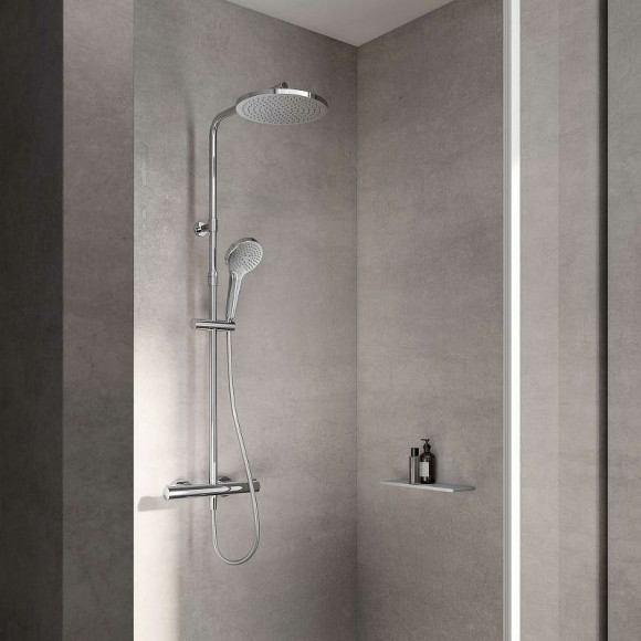 Душевая система Keuco Plan Blue 53926012321 с термостатом Хром Душевая система Keuco Plan Blue 53926012321 с термостатом Хром