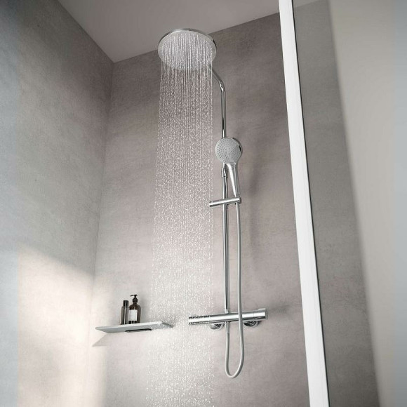 Душевая система Keuco Plan Blue 53926012321 с термостатом Хром Душевая система Keuco Plan Blue 53926012321 с термостатом Хром