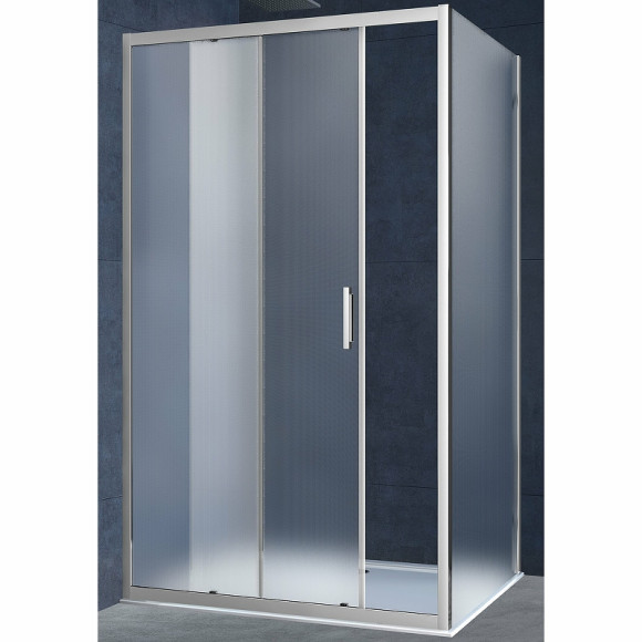 Душевой уголок Vincea Alpha 150x80 VSR-3AL8015MT профиль Хром стекло текстурное