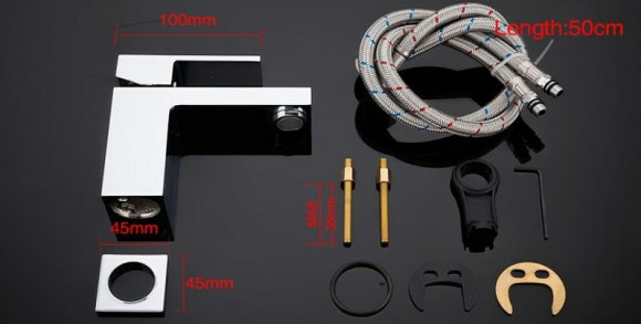 Смеситель для раковины Gappo G39 G1039 Хром