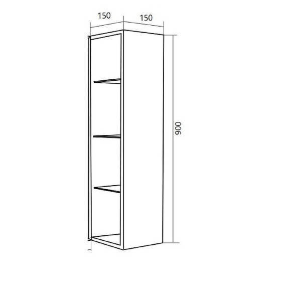 Подвесной шкаф 1MarKa Cube 15 У83244 Белый Подвесной шкаф 1MarKa Cube 15 У83244 Белый