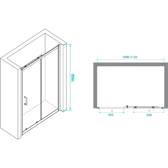Душевая дверь RGW Passage PA-14 B 110 41081411-14 профиль Черный стекло прозрачное Душевая дверь RGW Passage PA-14 B 110 41081411-14 профиль Черный стекло прозрачное