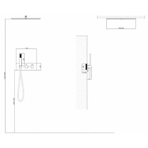 Душевая система Abber Daheim AF8255NG с термостатом Никель Душевая система Abber Daheim AF8255NG с термостатом Никель