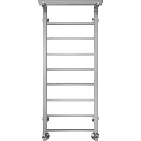 Водяной полотенцесушитель Terminus Контур П9 400х1000 4670078529732 с полкой Хром, нижнее подключение, G 1/2" ВР, с угловым соединением Водяной полотенцесушитель Terminus Контур П9 400х1000 4670078529732 с полкой Хром, нижнее подключение, G 1/2" ВР, с угловым соединением