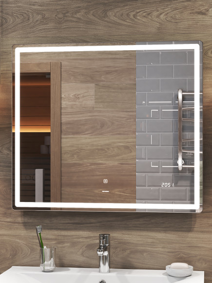 Зеркало Vigo Geometry Comfort 80 z.GEO.80.Comfort с подсветкой с сенсорным выключателем Зеркало Vigo Geometry Comfort 80 z.GEO.80.Comfort с подсветкой с сенсорным выключателем