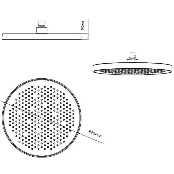 Душевая система Vincea VSFW-422T2CH с термостатом Хром