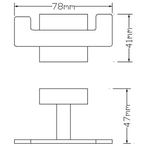 Двойной крючок Omnires Lift 8154BCR Хром Двойной крючок Omnires Lift 8154BCR Хром