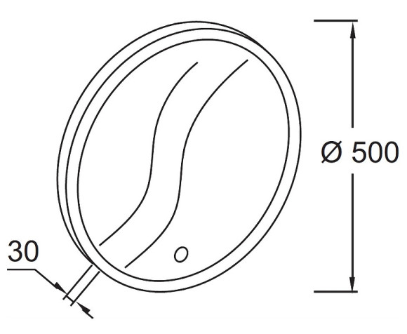 Зеркало Jacob Delafon 50 EB1426-NF с подсветкой с ИК-сенсором