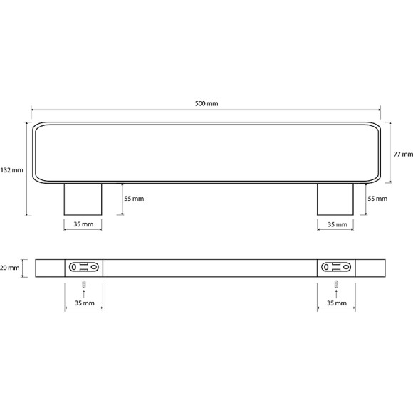Полотенцедержатель Bemeta Via 135004082 двойной Хром Полотенцедержатель Bemeta Via 135004082 двойной Хром