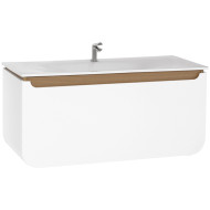 Тумба с раковиной Creavit Pion 120 PN0120.01.BDM+DP120 подвесная Белая Дуб Тумба с раковиной Creavit Pion 120 PN0120.01.BDM+DP120 подвесная Белая Дуб