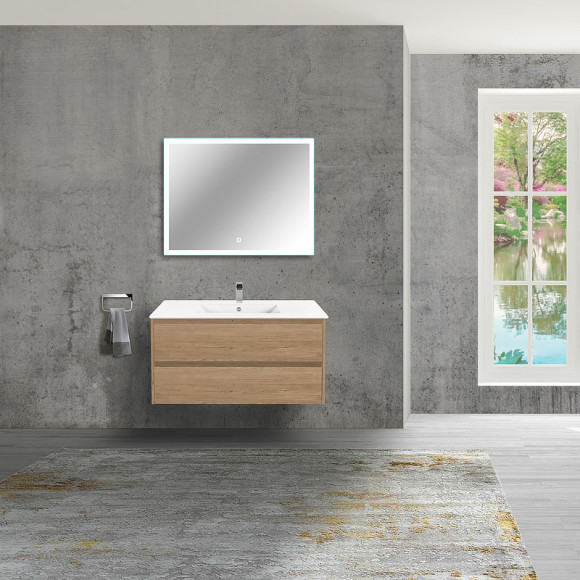 Тумба под раковину Vincea Gio 100 VMC-2G100NO подвесная N.Oak Тумба под раковину Vincea Gio 100 VMC-2G100NO подвесная N.Oak