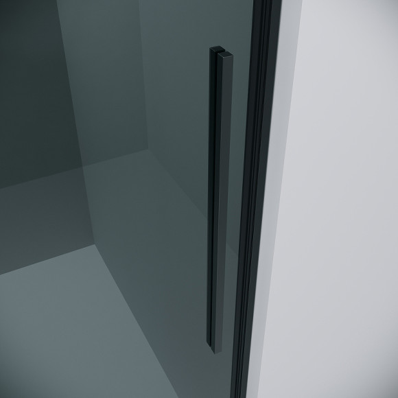 Душевая стенка Grossman Galaxy 80 200.K33.01.80.21.10 профиль Черный матовый стекло тонированное